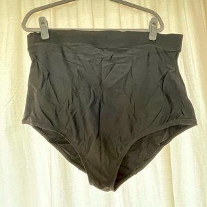 Cacique Lane Bryant Swim Black High Waisted Swim Brief Size 24